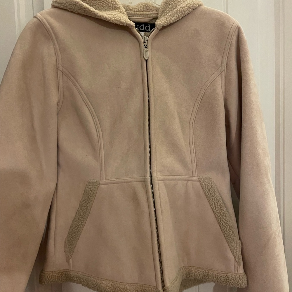 Women’s Mudd suede and fleece coat